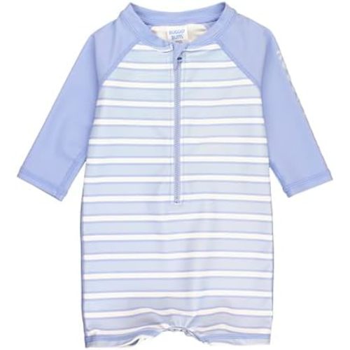 RUGGEDBUTTS Baby/Toddler Boy Swimsuit, One Piece Zipper Rash Guard Sunsuit with UPF 50+ Sun Protection
