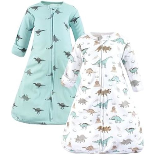 Hudson Baby BabyCotton Long-Sleeve Wearable Sleeping Bag, Sack, Blanket