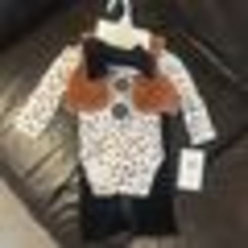 Rachel Zoe Baby Outfit With Faux Fur Vest