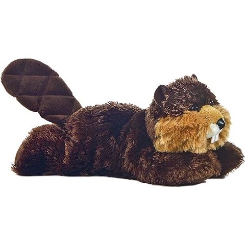 Aurora® Adorable Mini Flopsie™ Builder™ Stuffed Animal - Playful Ease - Timeless Companions - Brown 8 Inches