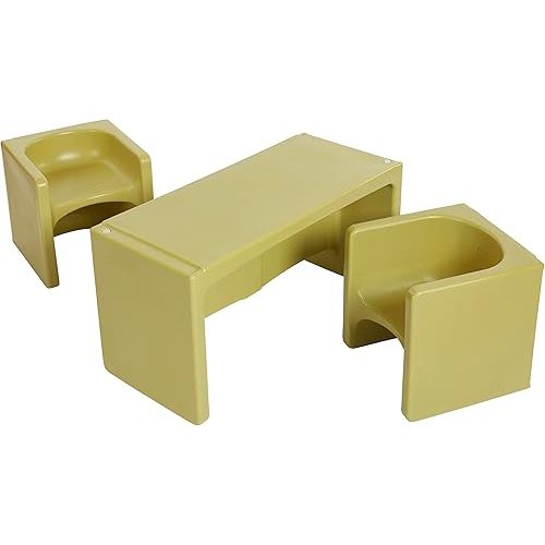 ECR4Kids Tri-Me Table and Cube Chair Set