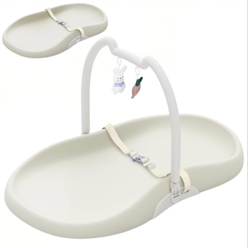 UBRAVOO Baby Changing Pad, Waterproof, Easy to Clean Diaper Changing Mat, Portable Changing Pad on Table Topper for Changing Diaper and Dresser (Beige)