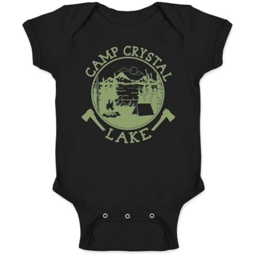 Pop Threads Camp Crystal Lake Counselor Shirt Vintage Costume Infant Baby Boy Girl Bodysuit