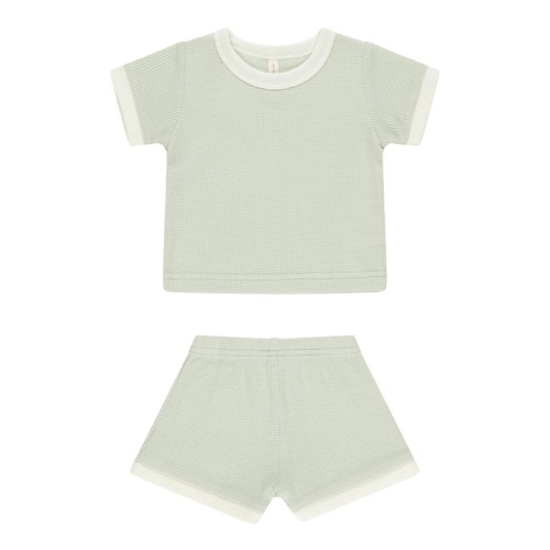 Waffle Knit T-Shirt & Shorts Set 3-6M