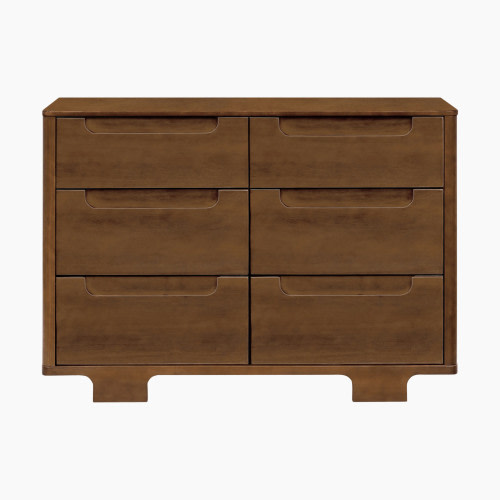 babyletto Yuzu 6-Drawer Dresser - Natural Walnut