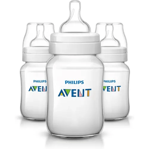 Philips Avent Anti-colic Baby Bottles Clear, 9oz 3 Piece