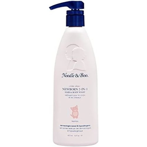 Noodle & Boo Newborn 2-in-1 Baby Shampoo and Body Wash, Tear-Free, Hypoallergenic, Baby Bath Essentials, Moisturizing, pH-Balanced, Vitamin-Enriched, Pediatrician-Tested