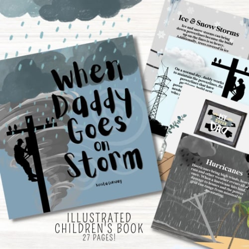When Daddy Goes on Storm Hard Cover