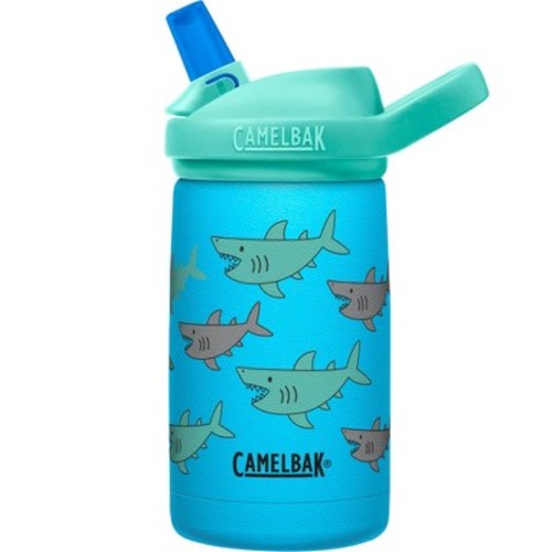 CamelBak 12oz Eddy+ Vacuum Insulated Stainless Steel Kids' Water Bottle, Color: School of Sharks