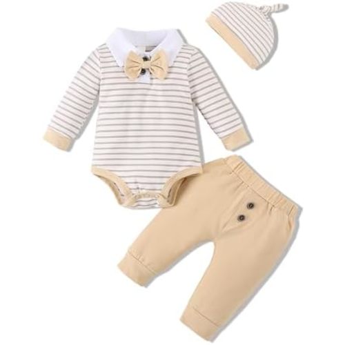 VINUOKER Preemie Newborn Baby Boy Clothes Infant boy Outfit Baby boy Little Gentlemen Outfits