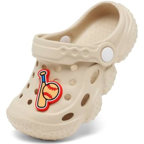 ChayChax Kid's Garden Clogs Cute Slides Sandals Toddlers Beach Pool Shower Shoes with Non-Slip Sole