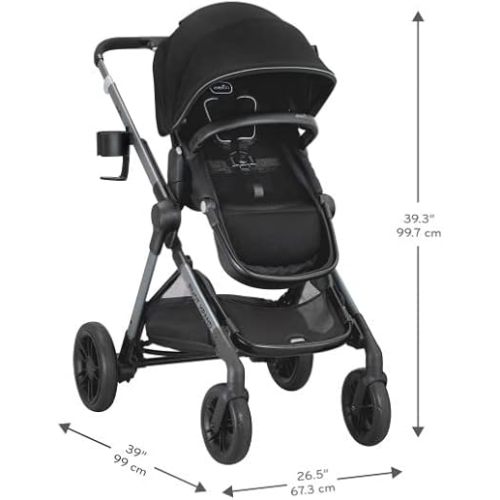 Evenflo Pivot Xpand Modular Stroller (Ayrshire Black)
