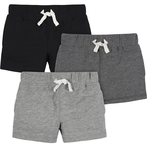 Gerber Baby Boys' Toddler 3-Pack Pull-On Knit Shorts