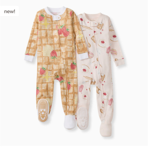 Waffle & Cheesecake Organic Sleeper 2 Pack – Burt's Bees Baby