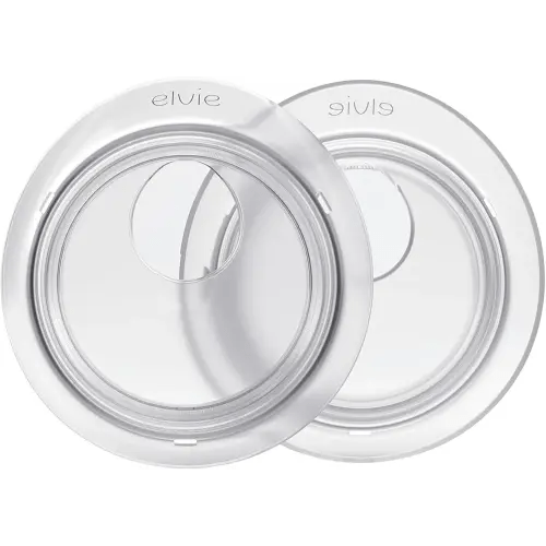Elvie Catch Milk Collection Shells | Set of Two Discreet Leak-Protection Silicone Cups, Reuse Your Milk| Reusable Breast Shells Collect Up to 1oz | No More Wasted Milk or wasteful Breast Pads