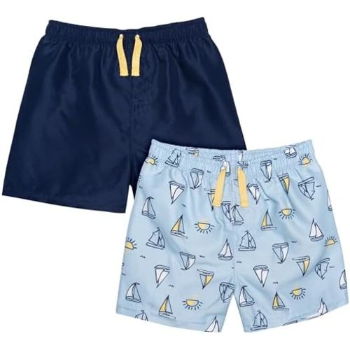 Gerber Baby Boys' Toddler 2-Pack Swim Trunks