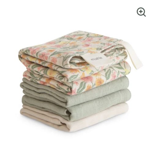Organic Cotton Muslin Washcloths - 5 Pack – Nesting House