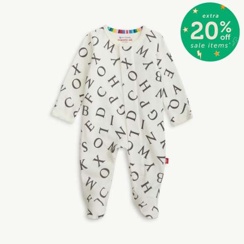 love letters organic cotton magnetic parent favorite footie – Magnetic Me