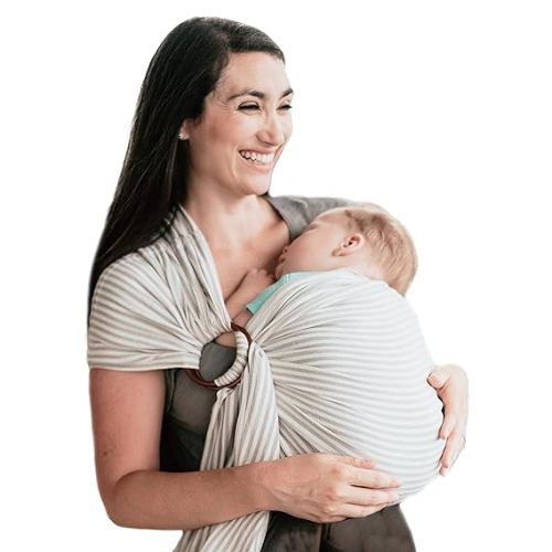 Nalakai Luxury Ring Sling Baby Carrier, Soft Linen Baby Sling, Baby Wrap, Wear Your Little One Close to Your Heart, Comfort, Style