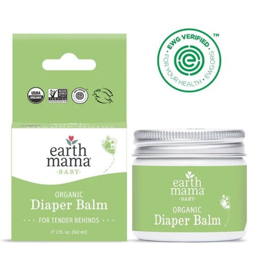 Earth Mama Organic Diaper Balm (60ml) - Natural Diaper Rash Solution