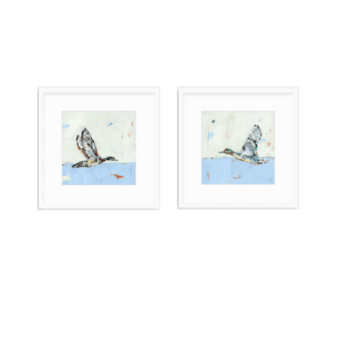 Waterfowl in baby blues (set of 2) – Chelsea McShane Art