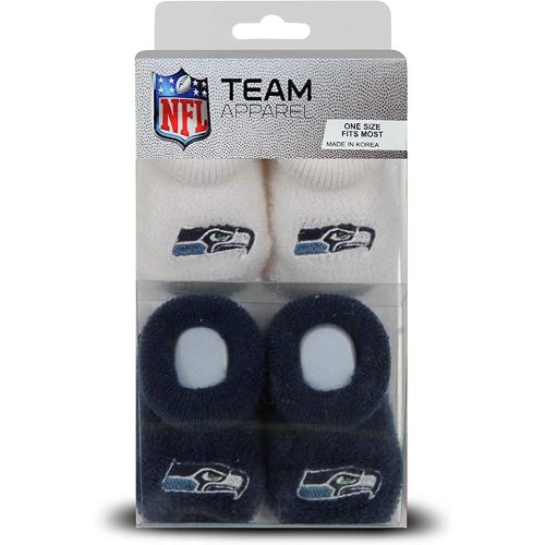 Infant Bootie Socks 0-12 Months - 2 Pack