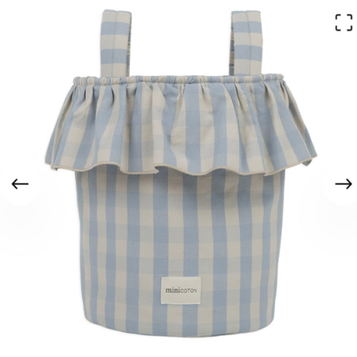 Basket Vichy - Blue + Sand - PRE ORDER - Minicoton