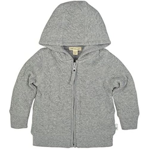 Burt's Bees Baby Hooded Sweatshirt Jacket - Organic Cotton Zip Up Hoodie, Newborn to Toddler Boy Girl Essential Coat