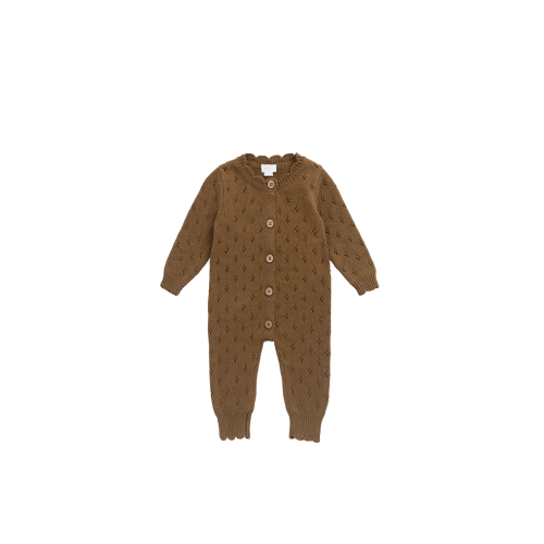 Emily Knitted Onepiece - Mushroom Bronze Marle