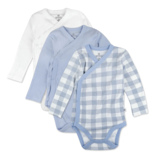 3-Pack Organic Cotton Long Sleeve Side-Snap Bodysuits | Honest Baby Clothing
