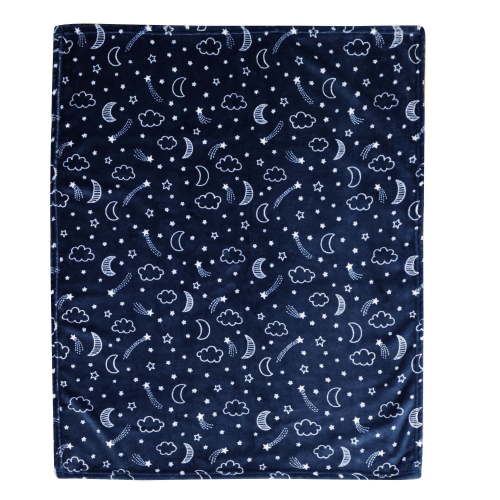George Baby Plush Blanket, Navy