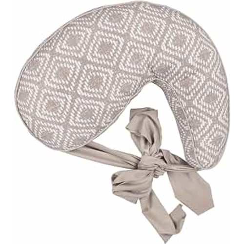 Boppy Anywhere Nursing Pillow Support, Latte Rattan with Stretch Belt that Stores Small, Breastfeeding and Bottle-feeding Support at Home and for Travel, Plus Sized to Petite, Machine Washable