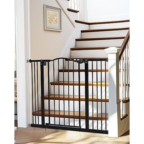 New InnoTruth 39.6” Gate for Stairs & Doorways, 30" Tall Baby Gate (Black)