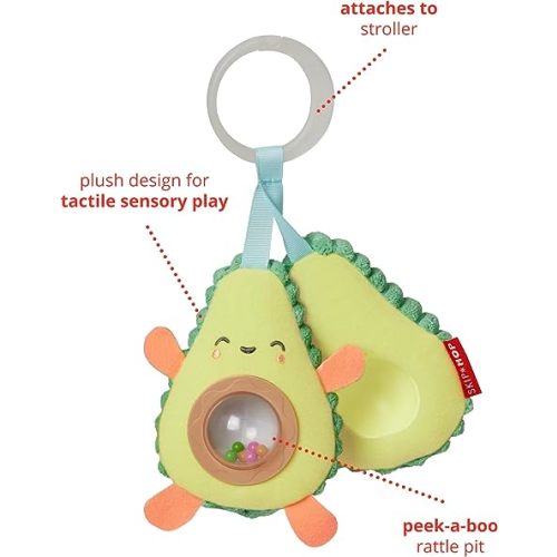 Skip Hop Farmstand Avocado Baby Stroller Toy