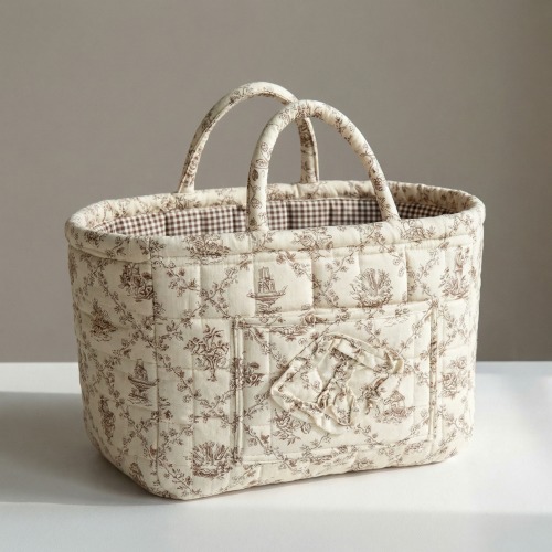 Large Floral Car Basket