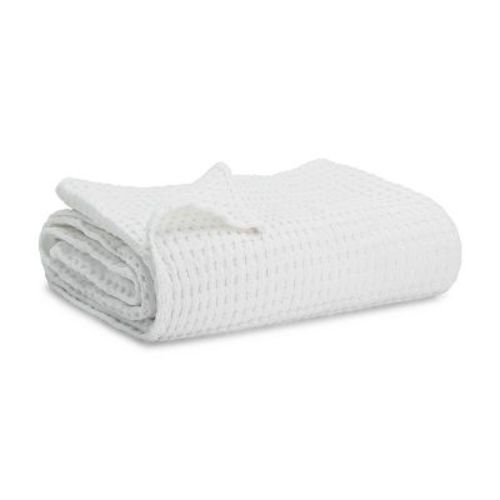Baby Waffle Blanket, 40" X 40" By Comfy Cubs - White
