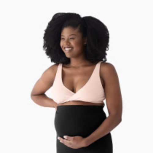 Kindred Bravely Sublime Adjustable Crossover Nursing Bra For Breastfeeding - Soft Pink, Large