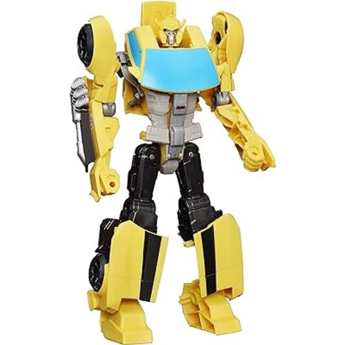 Transformers Toys Heroic Bumblebee Action Figure - Timeless Large-Scale Figure, Changes into Yellow Toy Car, 11" (Amazon Exclusive)