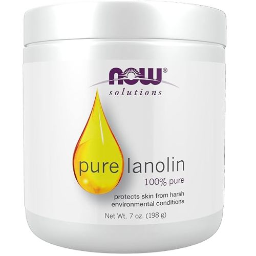 NOW Foods Solutions, Pure Lanolin, Wind and Harsh Environment Skin Protectant, Thick Jelly, For Rough Dry Skin, 7-Ounce