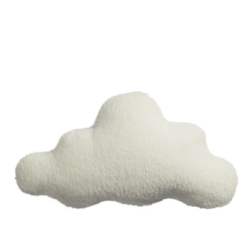 Ivory Sherpa Cloud Shaped Throw Pillow - World Market