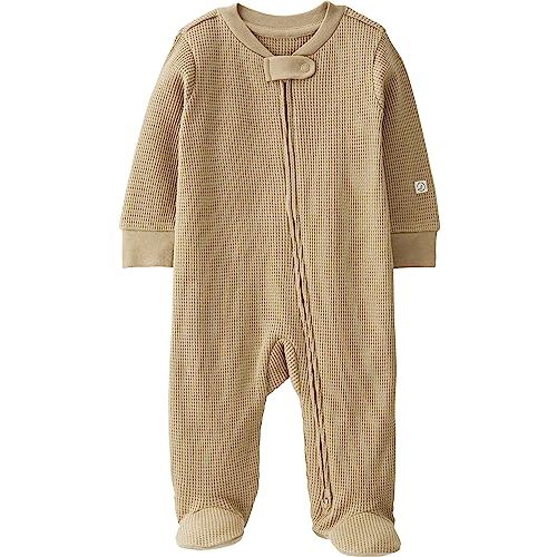 little planet by carter's unisex-baby Sleep and Play made with Organic Cotton, Ochre Solid, 6 Months