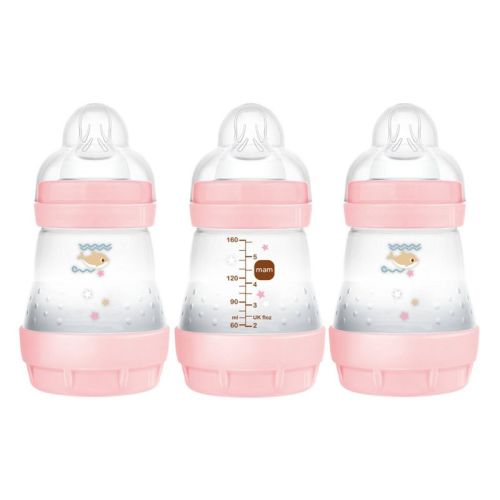 Mam Easy Start Anti-colic Baby Bottles 0m+ - 5oz/3pk - Girl