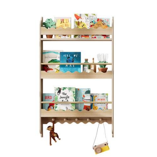 Ebern Designs 39.4" H X 23.6" W Wooden Kids Floating Bookcase with 3 spacious open shelves | Wayfair