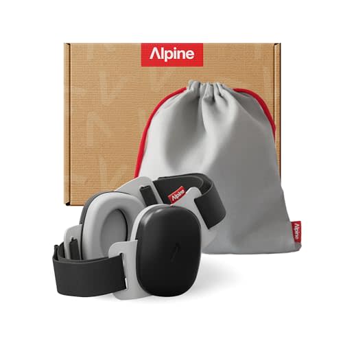 Alpine Muffy Baby - New & Improved Baby Ear Muffs Noise Protection for Babies and Toddlers - CE & ANSI Certified - Safe and Soothing Hearing Protection - Age 3-48 months - Approved by Babies - Black