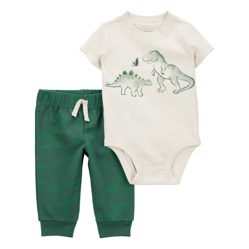 Baby 2-Piece Dinosaur Short-Sleeve Bodysuit Pant Set - Carter's | Carter's