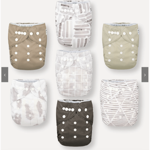 Earthy Boho 7-pack Cloth Diapers