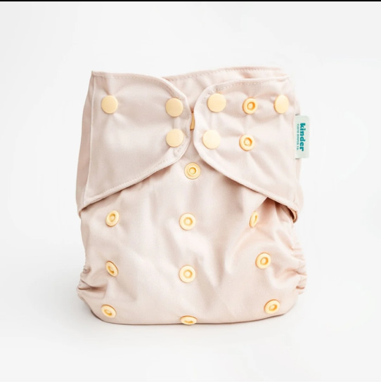 Solid Color: Essentials Pocket Cloth Diaper with Athletic Wicking Jersey, Grows with your Baby