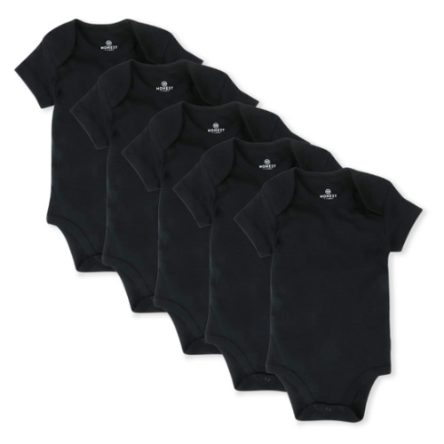 5-Pack Organic Cotton Short Sleeve Bodysuits | Honest Baby Clothing