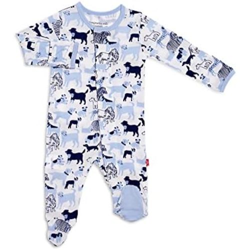 Magnetic Me Footie Pajamas Soft Modal Baby Sleepwear with Quick Magnetic Fastener | Boys and Girls Sleeper Preemie-24 Months