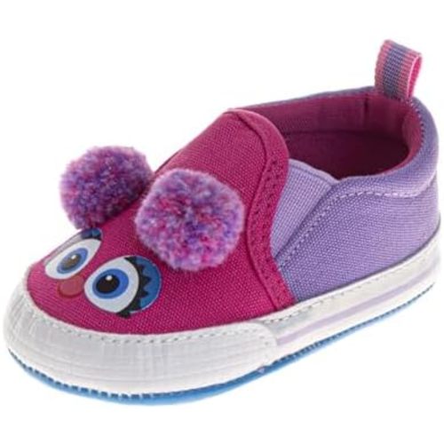 Sesame Street Infant Shoes Cookie Monster, Elmo & Abby First Walker Sneakers Canvas Shoes for Baby Boys and Girls (Size 2-4 Infant)
